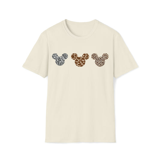 Wild at Heart: Mickey's Animal Kingdom - Unisex Softstyle T-Shirt