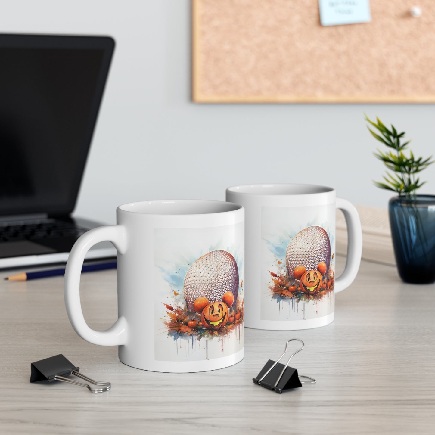 Halloween Pumpkin And The Big Ball - Ceramic Mug 11oz