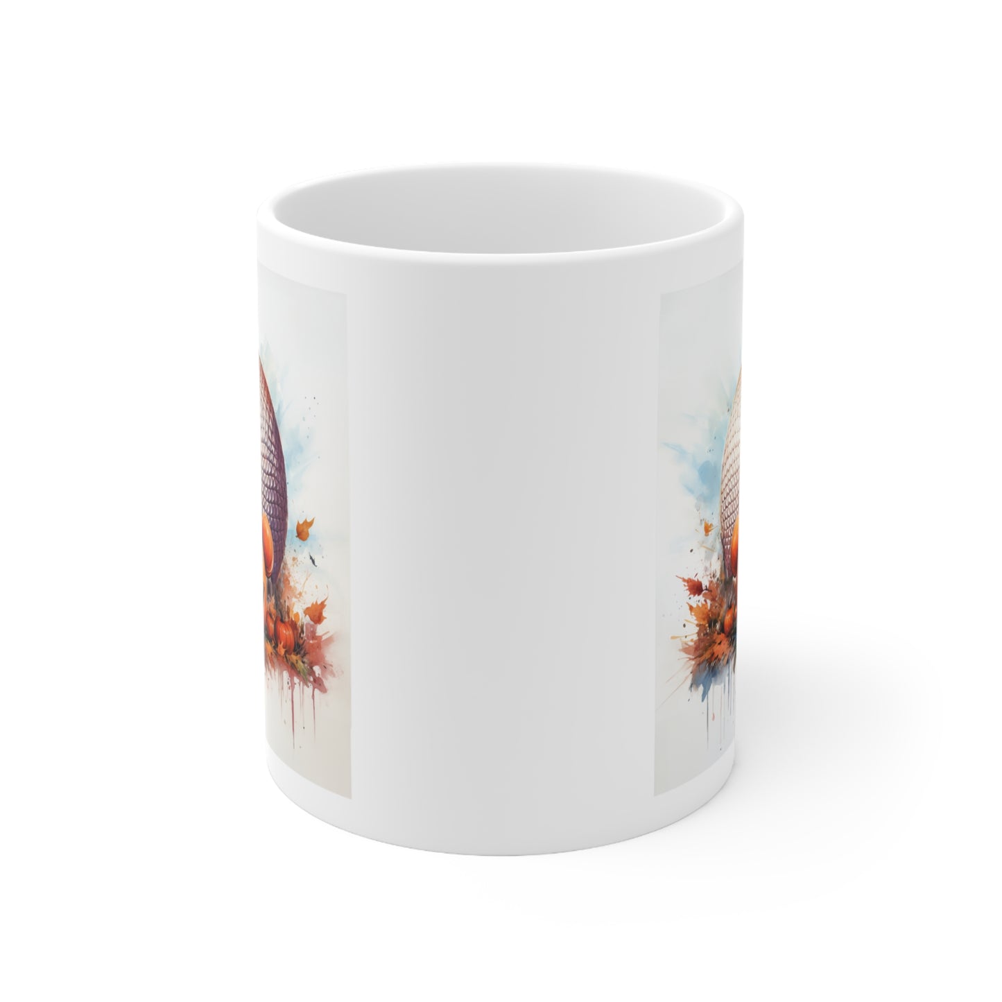 Halloween Pumpkin And The Big Ball - Ceramic Mug 11oz