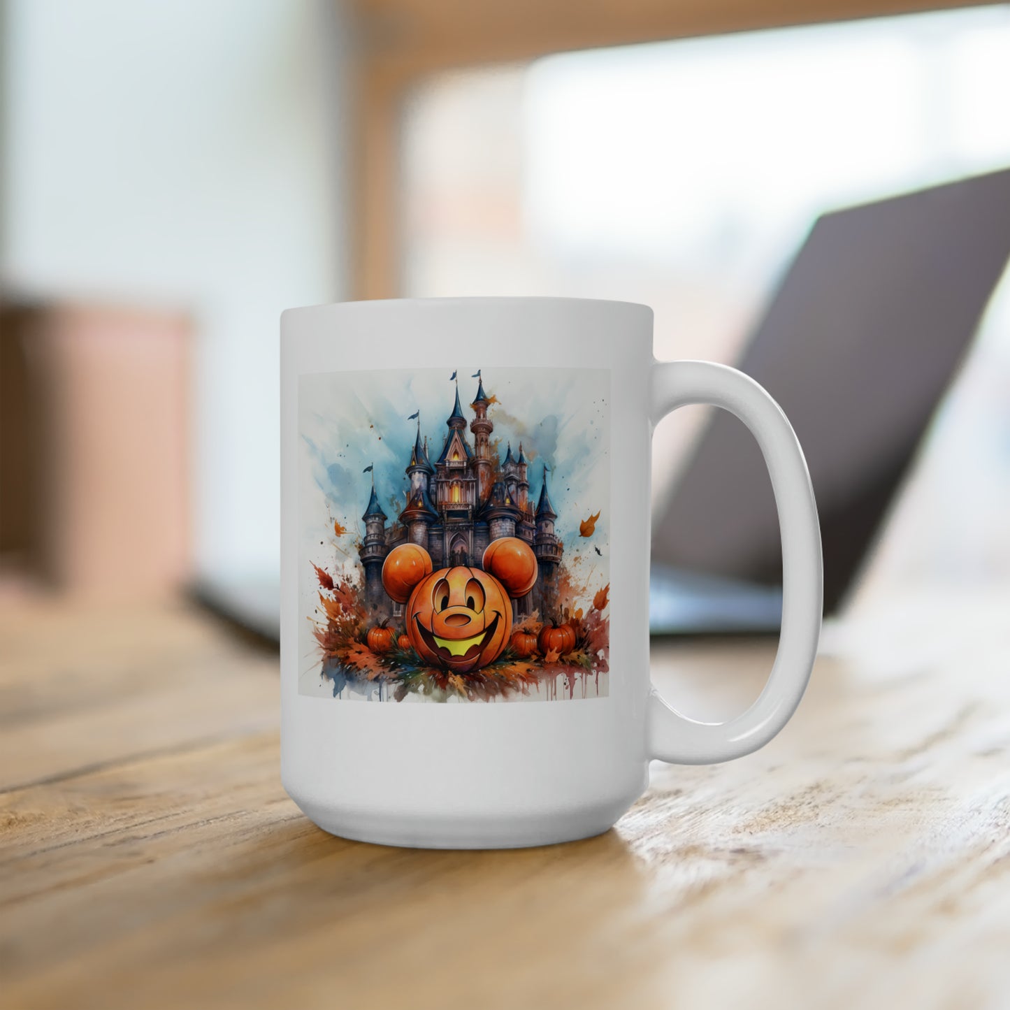 Pumpkin Dreamscape Castle Mug - Ceramic Mug 11oz or 15oz